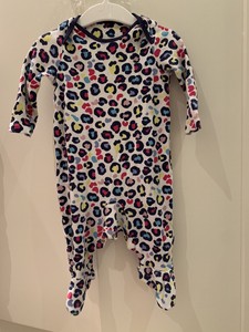 leopard print sleepsuit