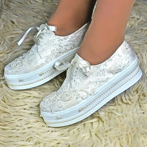 ivory platform shoes