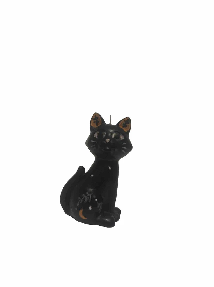 Moonlight Manor Halloween Black Cat Candle Never Used - Image 2 of 4