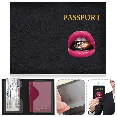 Porta pasaporte protector cubierta billetera cuero PU viaje europeo en Reino Unido - Imagen 18 de 28