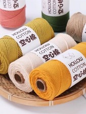 Multicolor 100 cotton yarn - soft, medium thick, and versatile for crochet
