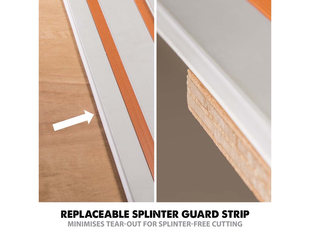 Evolution ST2800 1400mm Circular Saw Guide Rail Track Splinter Guard 2