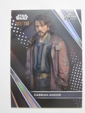 2023 TOPPS STAR WARS CHROME BLACK CASSIAN ANDOR REFRACTOR /199 ANDOR