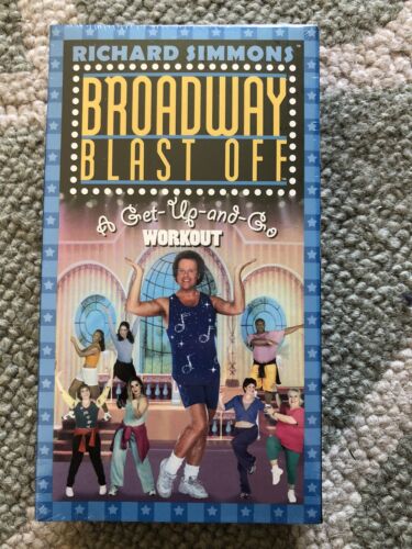 Richard Simmons Tone Up on Broadway (NEW SEALED VHS Set/Lot 3 ) Sweat/Blast Off - Picture 3 of 11