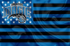 Orlando Magic NBA Team Logo Basketball Flag Art Print Gift for Fan POSTER CANVAS
