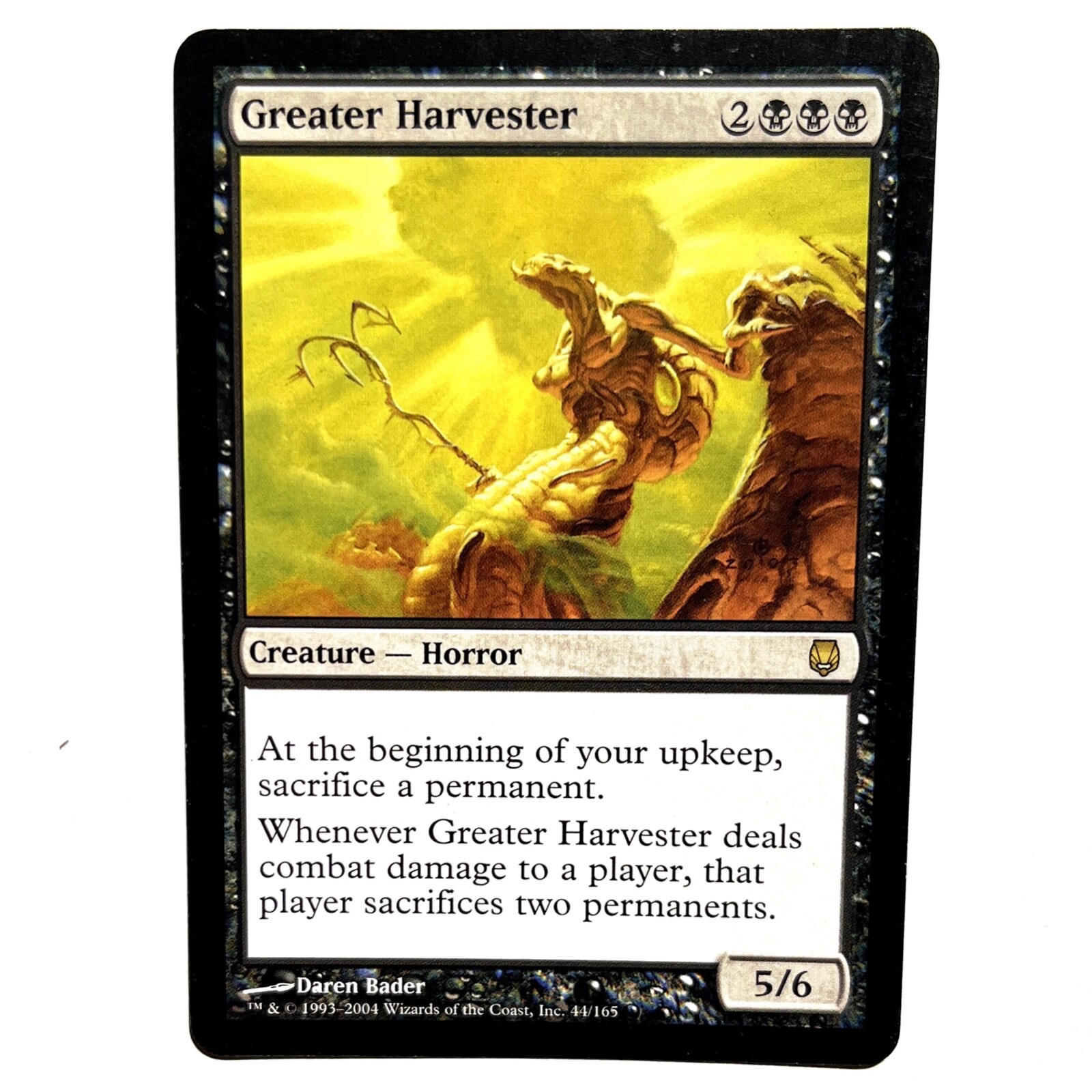 Greater Harvester LP Darksteel Rare MTG See Photos Magic the Gathering