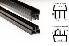 Clip on Vivarium Glass Runners Track Double Channel 4mm TOP & BOTTOM 2 ft 0.61 m