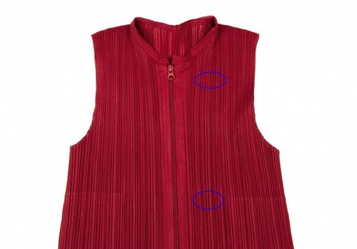 PLEATS PLEASE Double Zip Pleated Vest Size 1-2(K-132222) - Picture 3 of 12