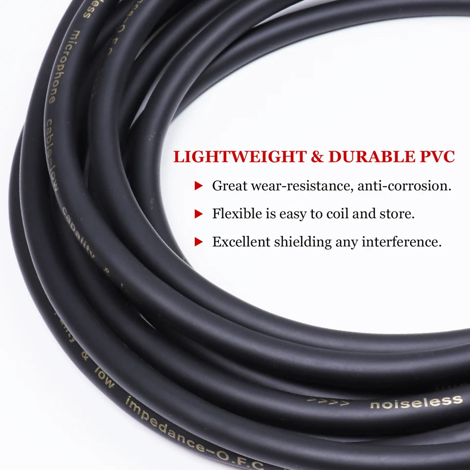 10 15 20 30 50 Feet Speakon Male to 3-Pin XLR Female Cable Mic Audio Copper Wire - Image 3 of 4