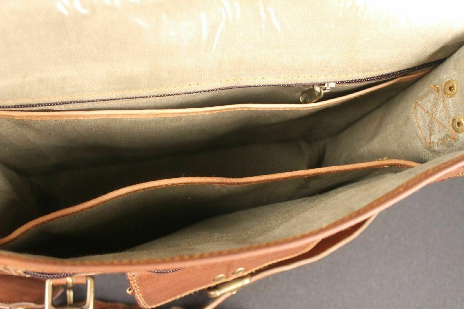 Borsa donna in vera pelle a tracolla marrone nuova tracolla foto 2