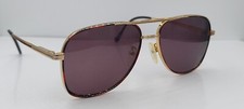 Vintage Stetson 53 Gold Amber Pilot Metal Sunglasses Korea FRAMES ONLY