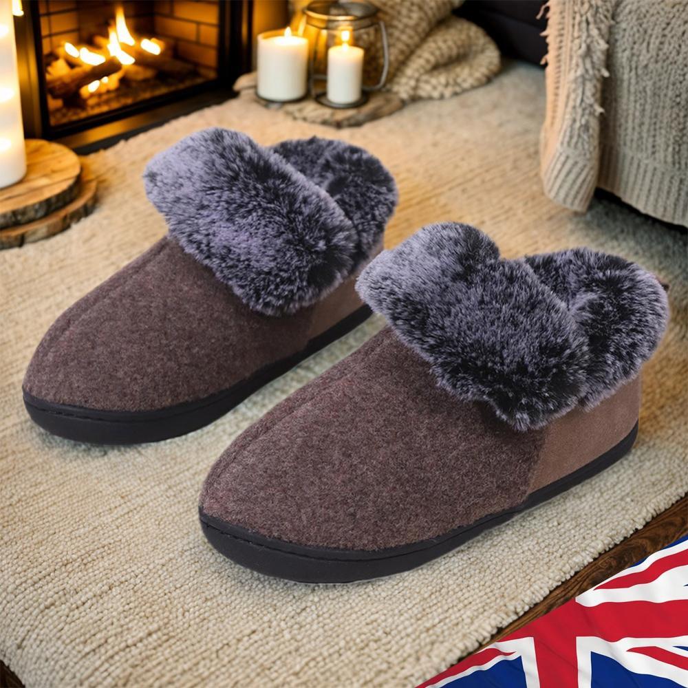 SAOLA Scarpe da neve donna calde morbide fodera pelosa memory foam interno esterno suola gomma