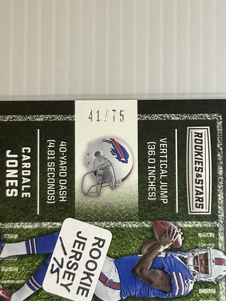 2016 Panini Rookies & Stars Cross Training /75 Cardale Jones #35 Rookie RC Bills - Image 3 of 3