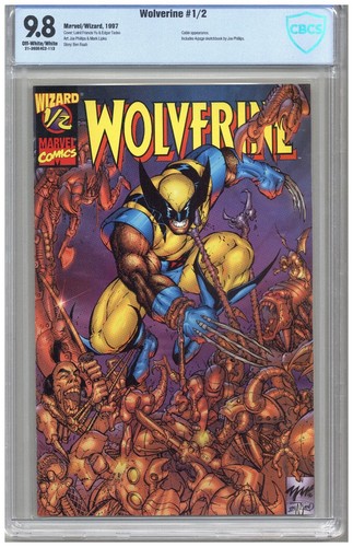 Wolverine  # 1/2  CBCS   9.8   NMMT   Off wht/wht pgs   1997  Cable App.  Includ