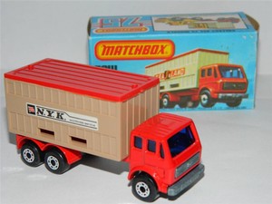 matchbox mercedes container truck 1976
