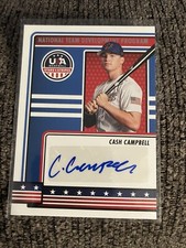 2023 USA Baseball Cash Campbell Autograph Card