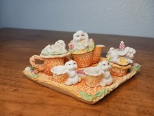 Floral Bunny Miniature tea Set