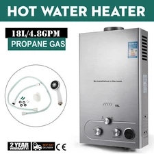 18L 5GPM Tankless Propane Gas Hot Water Heater Instant On-Demand Water Boiler