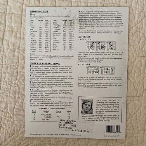 1999 Vtg "Land's End" Lighthouse Cross-Stitch Kit Pattern Dimensions Leaflet 309 - Picture 21 of 24