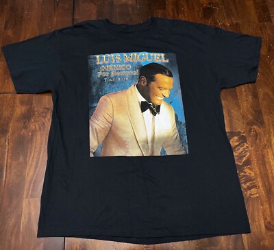Luis Miguel Mexico Por Sienpre Tour 2018 T-Shirt Men s Size 2XL ???