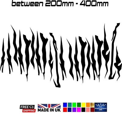 Tiger Stripe Grafikset für Motorräder & Fahrzeuge - Premium Cast Vinyl