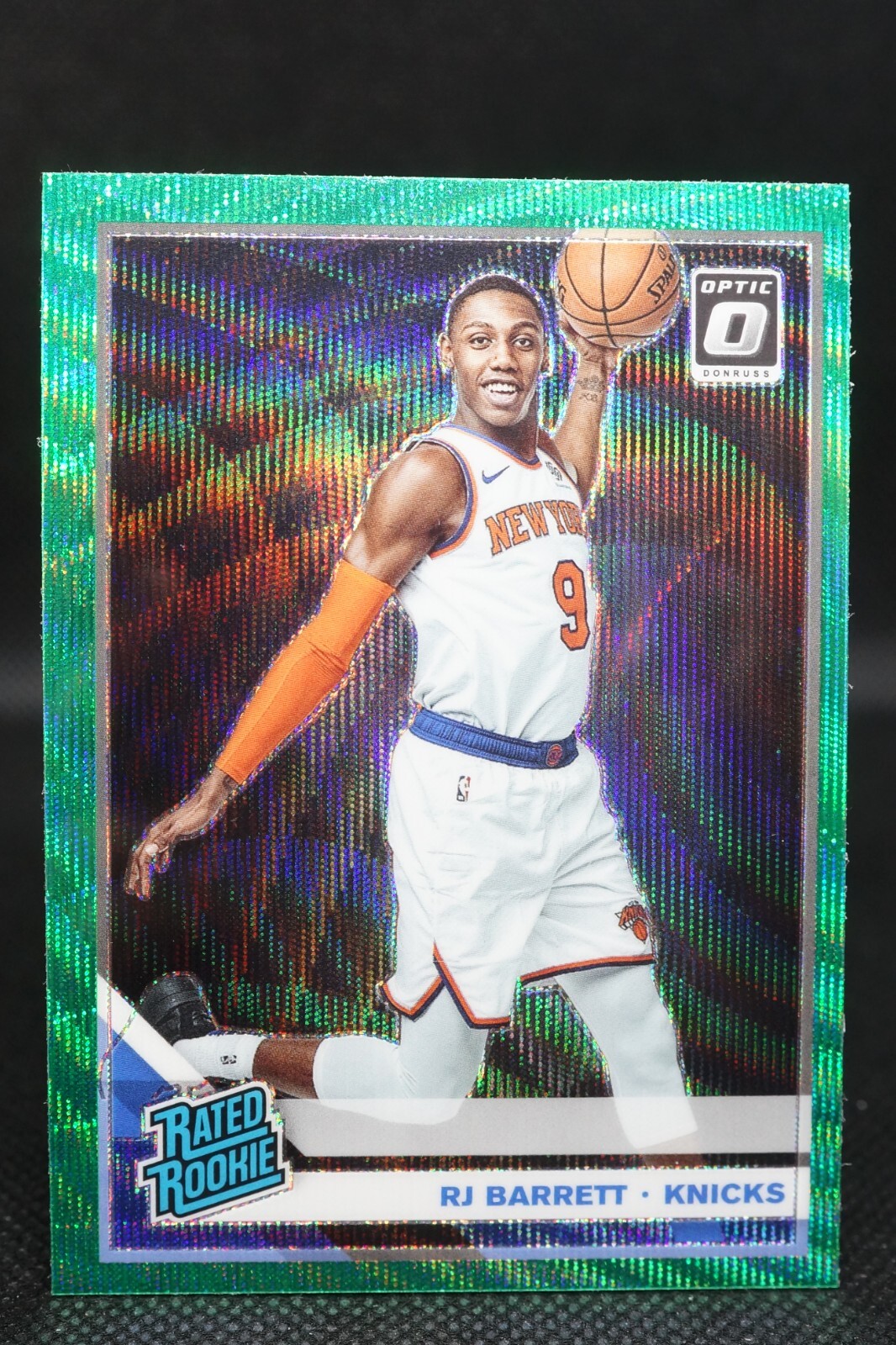 2019-20 NBA Panini Donruss Optic RJ Barrett #178 Rookie Card RC Green Wave Prizm