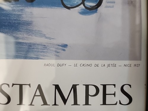 Stampa Poster Litografico Vintage 1953 Raoul Dufy BELLA FRANCIA - Foto 2 di 9