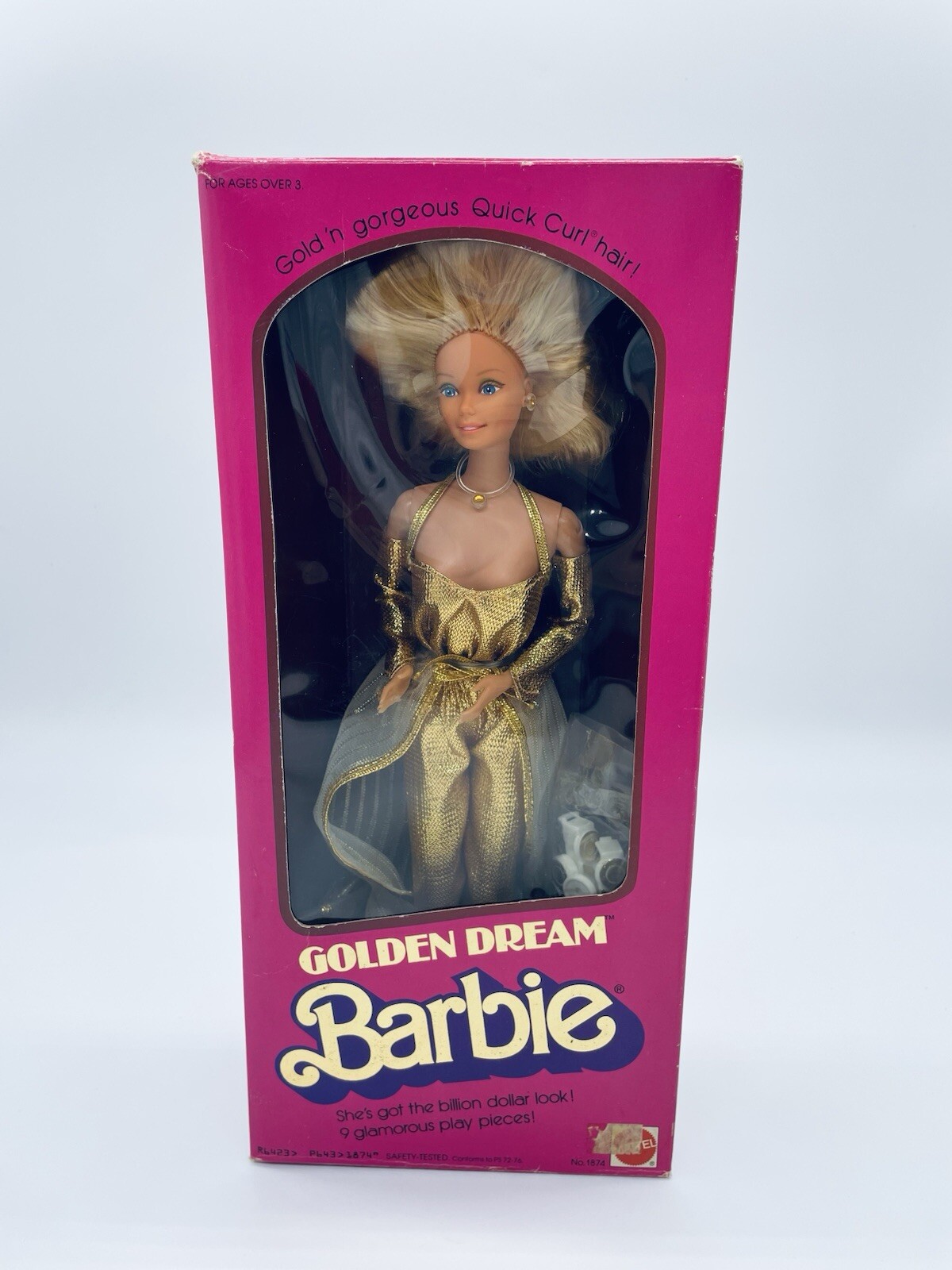 Barbie Golden Dream 1980 rare édition vintage Taïwan neuve en boîte