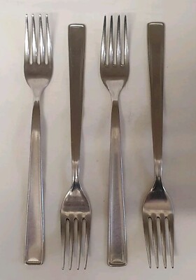  ️4 ABERT ITALY VINTAGE FORK MCM DANISH MODERN DANSK RETRO GENSE 18/8 176 MM 