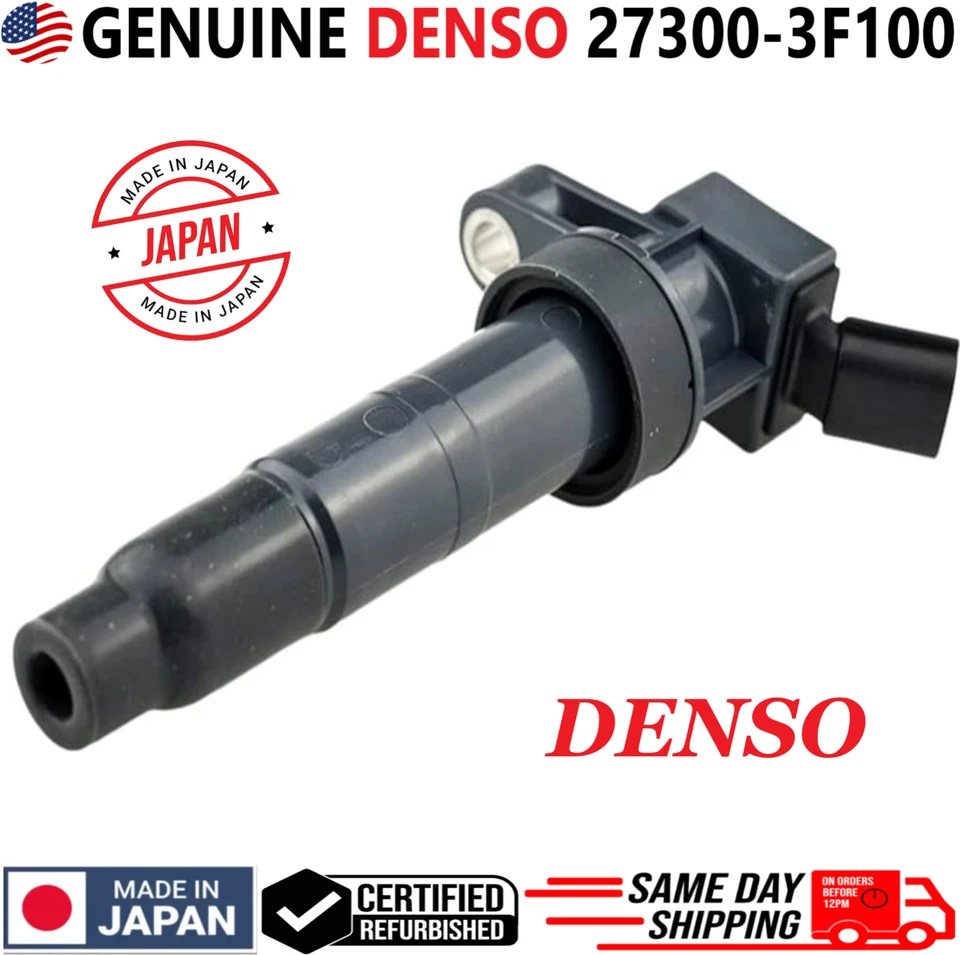 Bobina de encendido DENSO x1 original para Hyundai y Kia I4 V8 2008-2017, 27300-3F100 Foto 3 de 4
