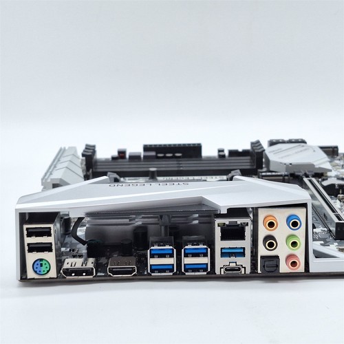 ASRock B450M STEEL LEGEND AM4 AMD B450 DDR4 MicroATX Motherboard -NOT WORKING- - Zdjęcie 4 z 5