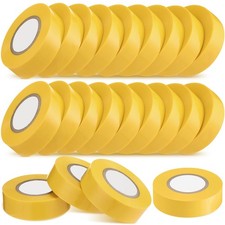 Yellow 66 ft 20 Rolls Electrical Tape 3/4 Inch Vinyl Tape
