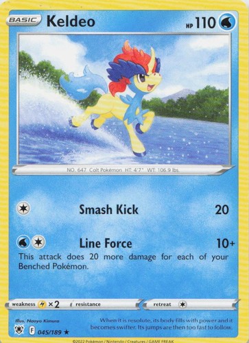 Pokemon Keldeo Astral Radiance #45 NM EN