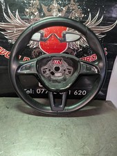 2014-2020 SKODA FABIA MK3 STEERING WHEEL MULTIFUNCTIONAL LEATHER