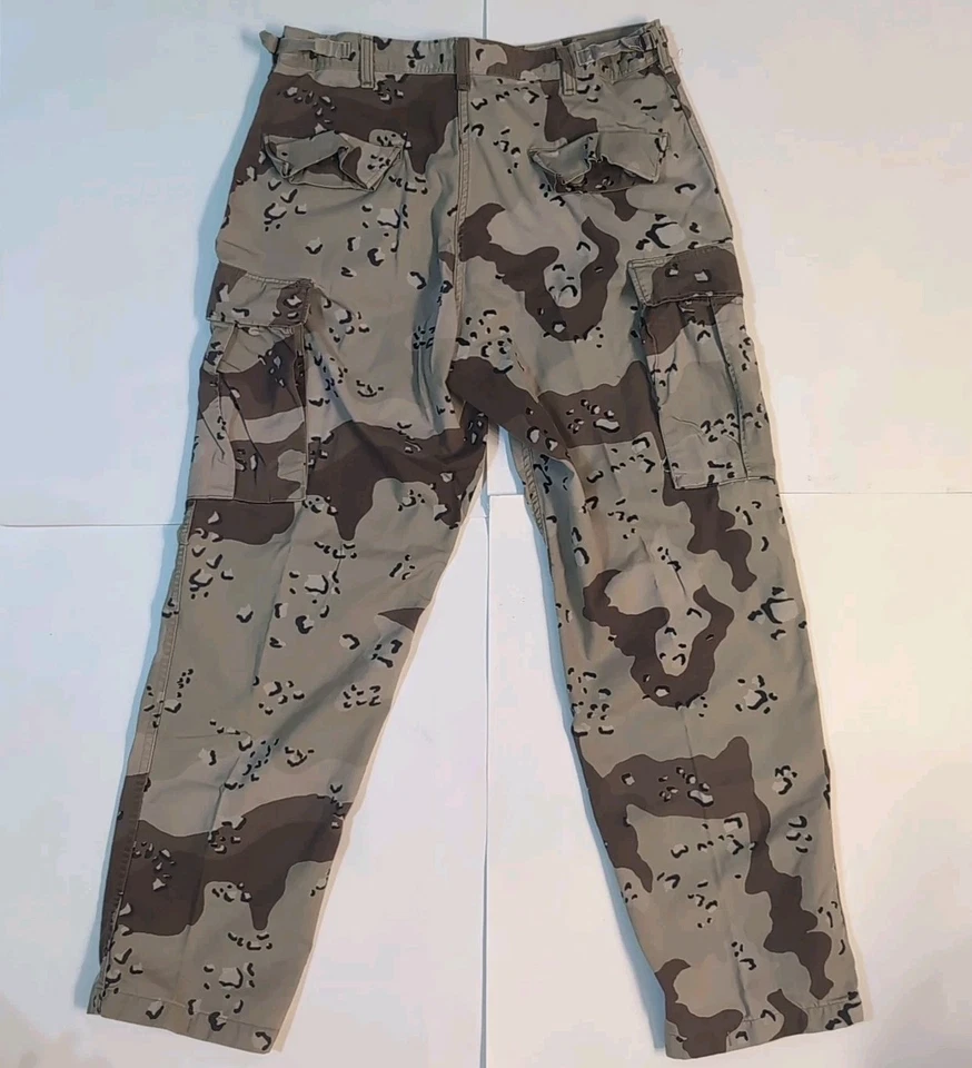 Pantalones Camuflados De Colección Militar Desierto Para Hombre Medianos Regulares Marrón Chocolate Chip DCU Foto 3 de 4