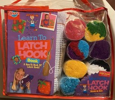 T.S. Shure Learn To Latch Hook with Book A How-To Book Of Latch Hook Fast Ship