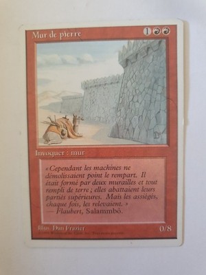 Magic Card - Steinmauer - Sehr guter Zustand FR 1995