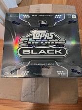 2026 Topps Chrome Black MLB Baseball Hobby Box Factory Sealed IN HAND