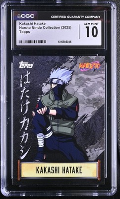 2025 Topps Kakashi Hatake Naruto Nindo Collection CGC 10 GEM MINT #6115908046
