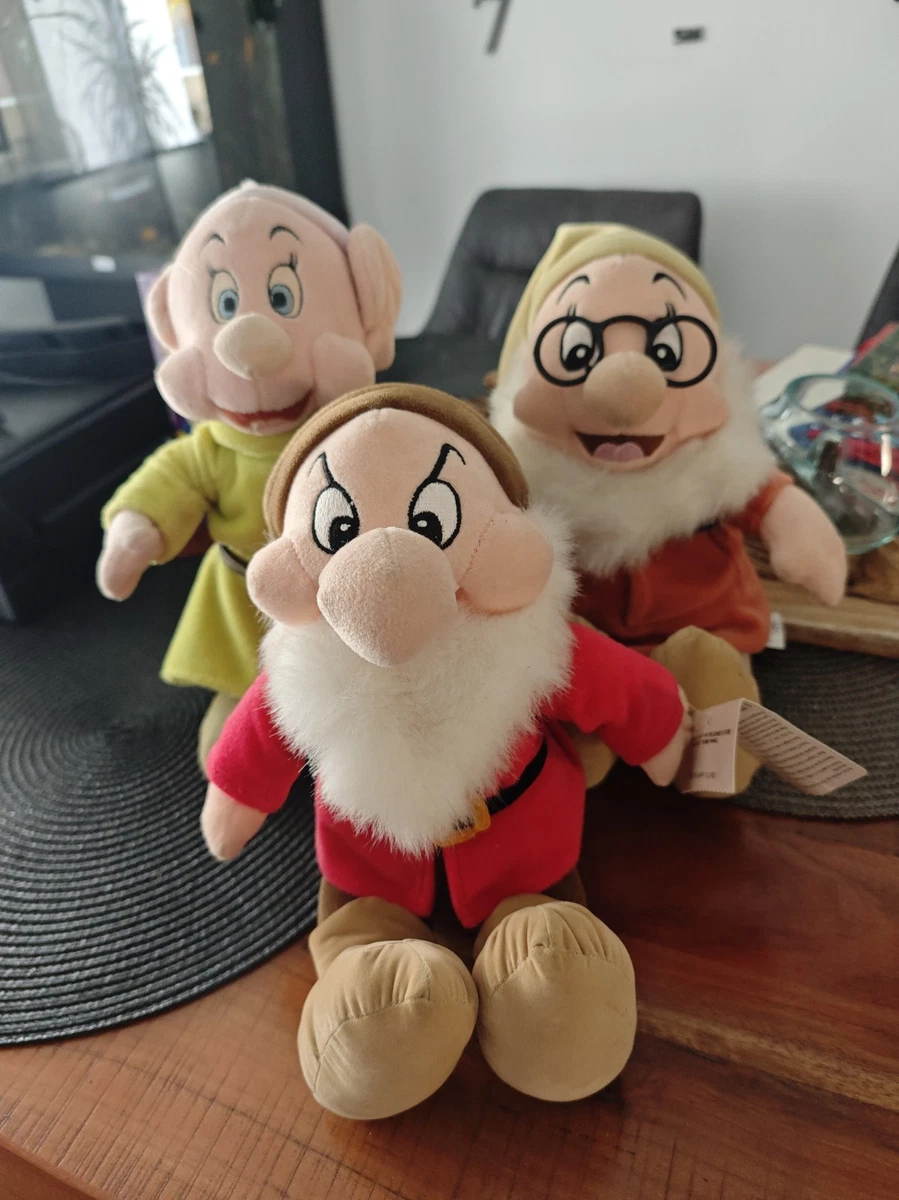 Schneewittchen Und Die 7 Zwerge Plüsch Stoffzwerge Original Disney