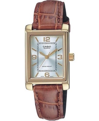 CASIO Women Analog Quartz Casual Watch Classic Dress Silver Dial Waterproof Rect