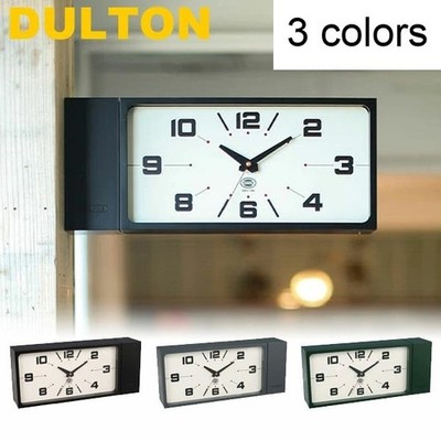 DULTON Double Face Wall Clock Rectangle H21-0362 Magnet Type JP 3 type Pre-order