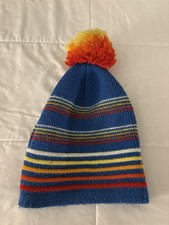 Wigwam Striped Pom-Pom Beanie Blue One Size Men  s Winter Casual Hat