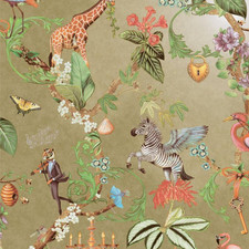 Gold Animal Safari Wallpaper