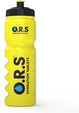 ORS Sports Water Bottle 750ml Yellow Reusable BPA Free Leak Proof Drinking Bottl