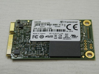 Transcend TS64GMSA370, 64GB MLC SATA 6Gbps mSATA Internal SSD