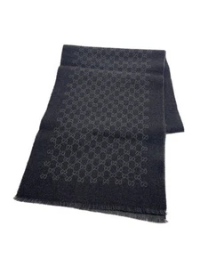 Echarpe femme GUCCI laine grise motif total 08.338.986 Occasion