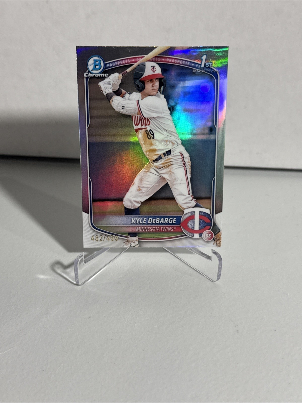 Kyle DeBarge 2025 Bowman Chrome 1st /499 #BCP-139 Minnesota Twins