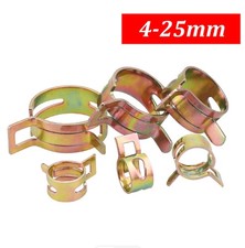 Abrazadera de resorte de acero galvanizada a presión abrazadera de tubería elástica abrazadera de tubería de agua 4-25 mm