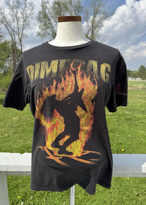 Y2K Dimebag Darrell Cowboys From Hell Hardware Flame Pantera T-Shirt Large